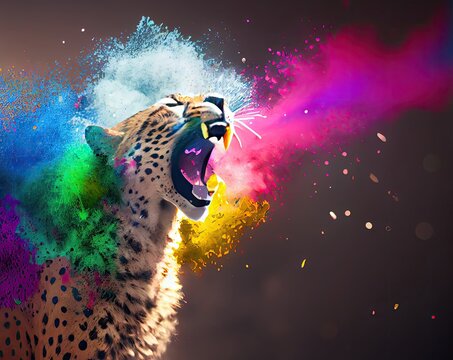 Rainbow Cheetah Images – Browse 2,853 Stock Photos, Vectors, and Video
