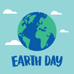 Earth Day, April 22, graphic illustration banner. Earth Day vector illustration. eps-vector. Illustration of the planet earth.