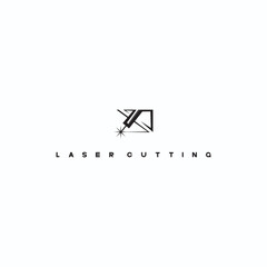 
The illustration consists of a laser cutting nozzle in the form of a symbol or logo. Laser cutting engraving.
