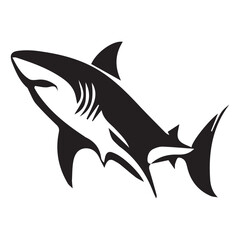 Shark icon. Vector on white background
