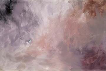 abstract painting background texture with dim gray, old lavender and rosy brown colors and space for text or image - Generative AI