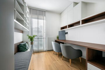 Empty room interior design