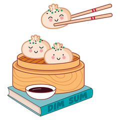 Dim Sum Buch Illustration