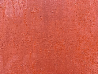 metallic wall painted in red color