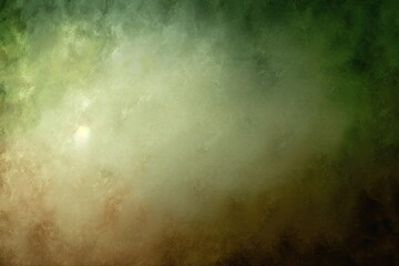 Smokey Sky with Dark Clouds, Texture-Rich Grungy Gradient Design Background in Olive Hues: Generative AI
