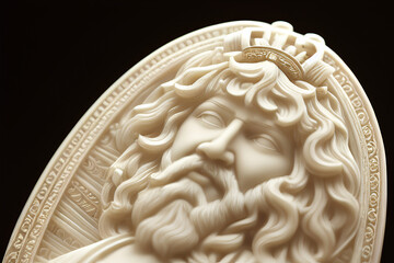 Ivory Carving of Jesus Christ | Created using generative AI tools