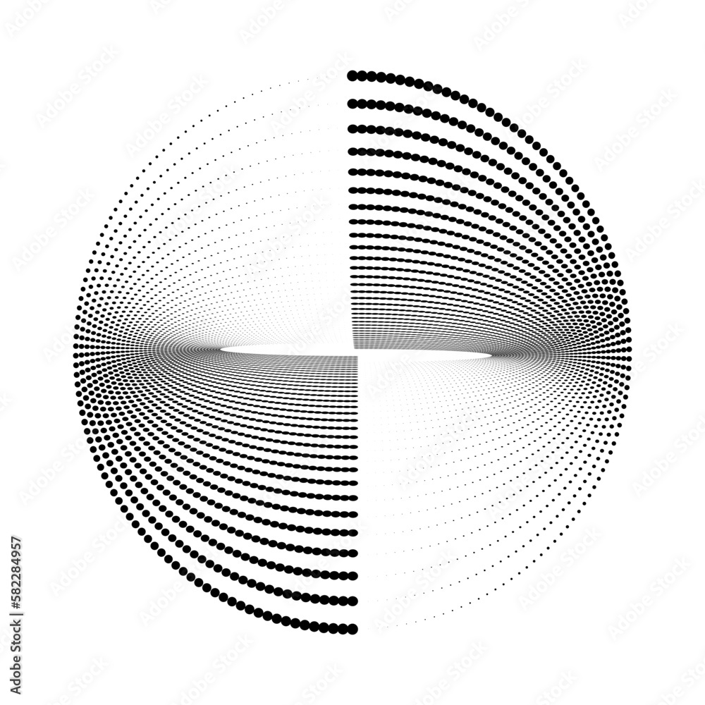 Poster Abstract halftone dots vector background texture.