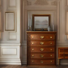A room with a chest of drawers1, Generative AI