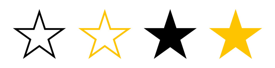 Star icon set