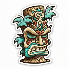 Tiki Tribal sticker 