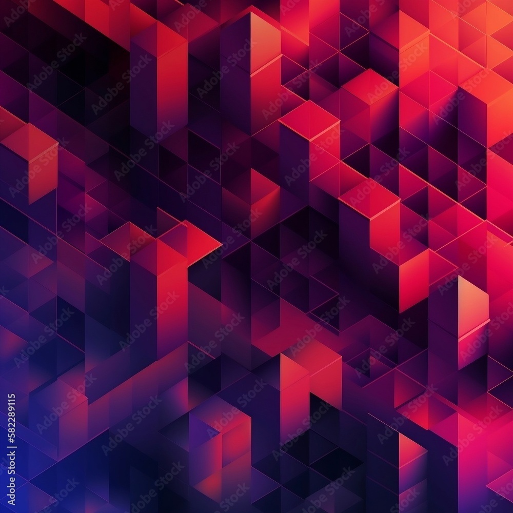 Wall mural abstract background with cubes