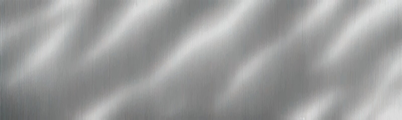 Brushed aluminum texture with shiny and reflective surface in clean and industrial design. Ideal for banners or backgrounds. Vector