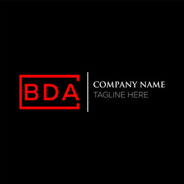 BDA letter logo design on black background. BDA creative initials letter logo concept. BDA letter design. BDA letter design on black background. BDA logo vector.
