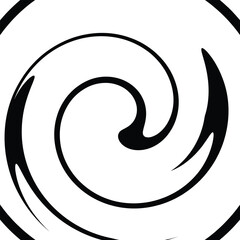 Swirl Black And White Texture Vector