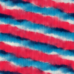 Multicolor Tie-Dye Effect Textured Striped Pattern