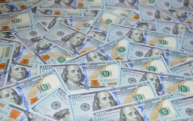 One hundred dollar bills