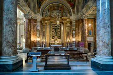 The Ludovisi chapel (tomb of Pope Gregorius XV) in S. Ignazio di Loyola church, Rome

