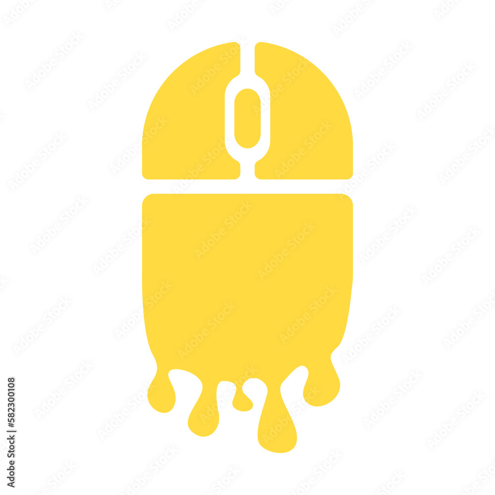 Poster mouse for pc vector icon. simple trendy mouse icon. device for pc. wired and wireless mouse vector. 
