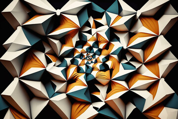Generative ai. Abstract geometry pattern background