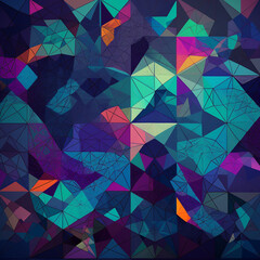 Generative ai. Abstract geometry pattern background