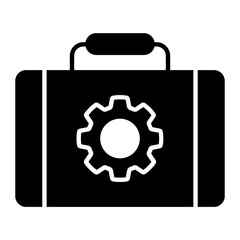 Business Automation Glyph Icon
