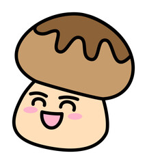 きのこイロイロ　喜怒哀楽　笑顔
