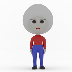 3d cute character made in 3d