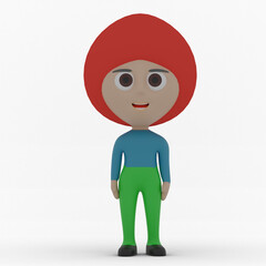 3d cute character made in 3d