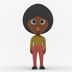 3d cute character made in 3d