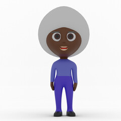 3d cute character made in 3d