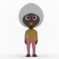 3d cute character made in 3d