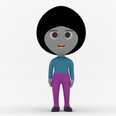 3d cute character made in 3d