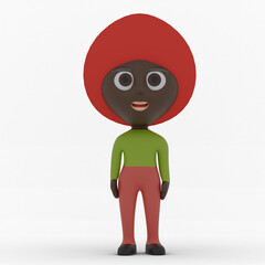 3d cute character made in 3d