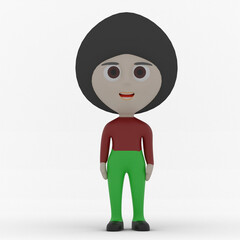 3d cute character made in 3d