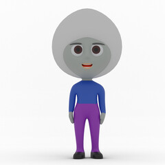 3d cute character made in 3d