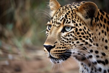 Obraz na płótnie Canvas a picture of a leopard in its natural environment. Generative AI