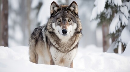 Photo of a Wolf, Generative AI