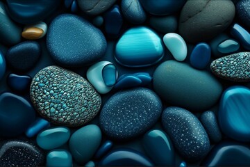  blue stones, background image Generative AI