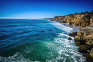 Obraz premium Beautiful summer day in California. Generative AI