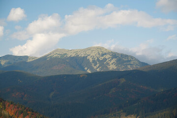 Naklejka premium Gorgany - mountain range in Western Ukraine