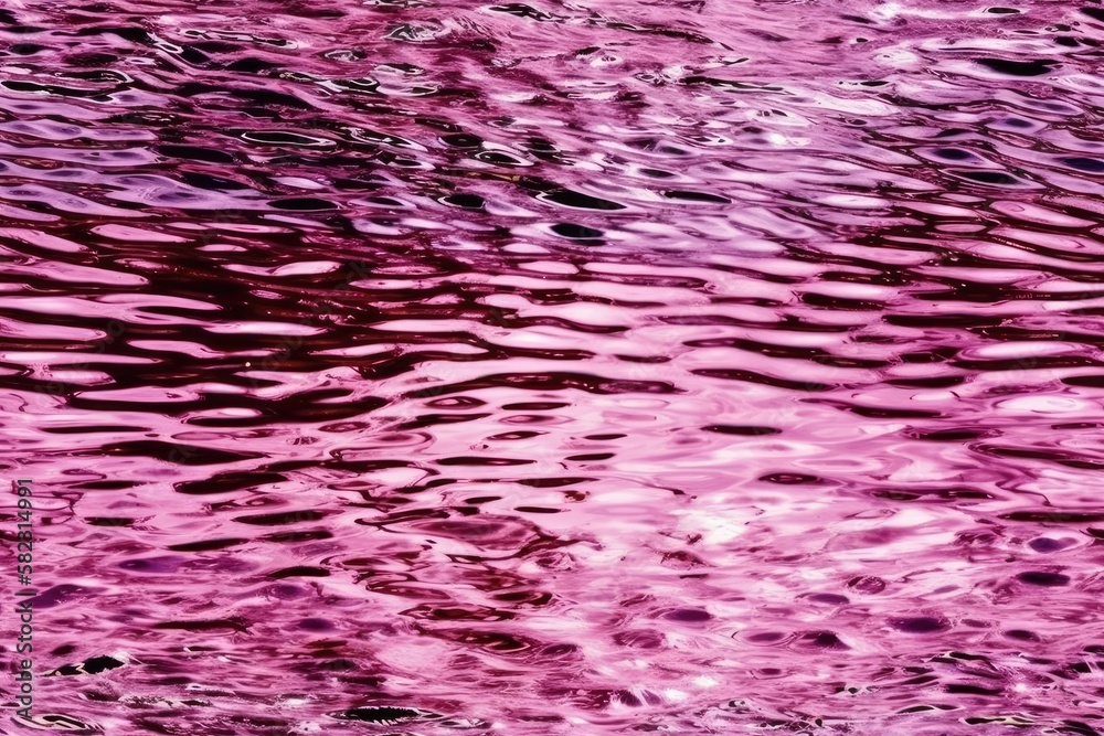 Canvas Prints background with pink water texture with noontime sun. generative ai