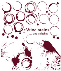 Set of coffe/wine stains