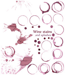 Set of coffe/wine stains