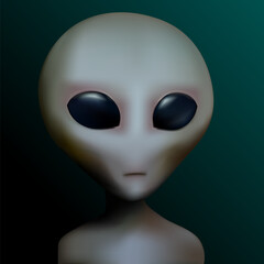 Alien realistic 3d