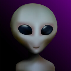 Alien realistic 3d