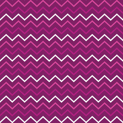 Bright Fuchsia Chevron Seamless Pattern - Cute zig zag repeating pattern design