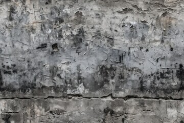 Obraz na płótnie Canvas Texture of old gray concrete wall for background. Generative AI