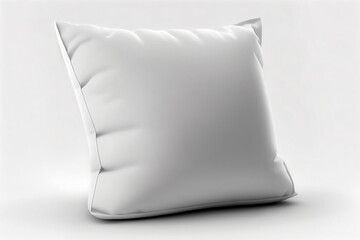 Fototapeta na wymiar Empty soft pillow on white background.