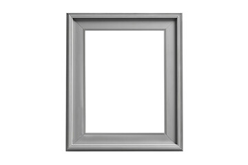 Presentation rectangular horizontal picture frame design element with shadow on transparent background.