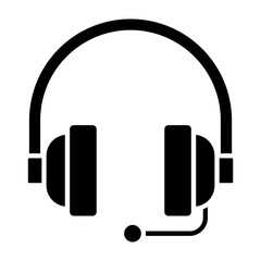 Headphones Glyph Icon